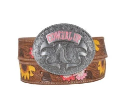 Myra Bouquet Hand Tooled Leather Belt