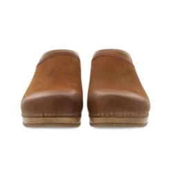 Dansko Brenna Clog -Marys Tack and Feed Store brenna clog tan burnished pair front dansko 05466.1640727430