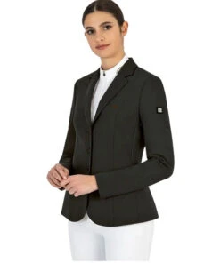 Equiline Celisa C Show Coat -Marys Tack and Feed Store celisa competition jacket black front M08713 006 equiline 10044.1675299077