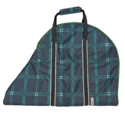 Chestnut Bay Clamshell English Saddle Bag -Marys Tack and Feed Store clamshell saddle bag hunter plaid CB9910 chestnut bay.jpeg 34811.1712844859