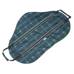 Chestnut Bay Clamshell English Saddle Bag -Marys Tack and Feed Store clamshell saddle bag hunter plaid flat CB9910 chestnut bay.jpeg 66895.1712844859