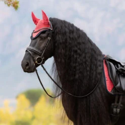 LeMieux Classic Ear Bonnet AW25 -Marys Tack and Feed Store classic fly bonnet au25 cranberry lifestyle IT06961 lemieux 90221.1755642186