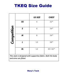 TKEQ Sloan Competition Top -Marys Tack and Feed Store competition shirt size guide tkeq 55989.1662852314