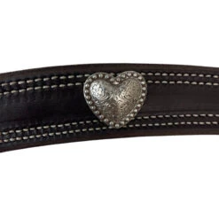 Buckaroo Leather Heart Concho Breast Collar 8 Buckaroo Leather Heart Concho Breast Collar -Marys Tack and Feed Store contour 1.5in bc heart concho buckaroo 77801.1674936274