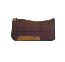 Diamond Wool Contoured Relief Western Saddle Pad -Marys Tack and Feed Store contour pressure relief pad chocolate diamond wool 08348.1600020744