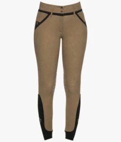 Cavalleria Toscana Contrast Trim Breeches Full Grip -Marys Tack and Feed Store contrast trim breech beigefan front PAD145 JE161 F103 CT 01501.1670626164
