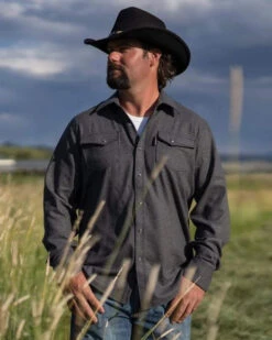 Outback Trading Men's Cooper Shirt Jacket 9 Outback Trading Men's Cooper Shirt Jacket -Marys Tack and Feed Store cooper shirt jacket slate outback 19651.1607797111