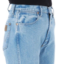 Wrangler Women's Cowboy Cut Jeans -Marys Tack and Feed Store core jeans antique wash side detail 1014MWZAT wrangler 47302.1665524265