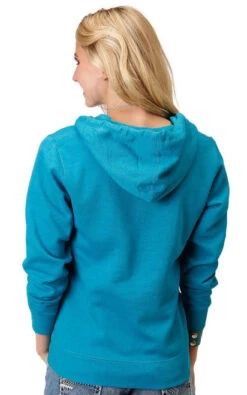 Roper Cowgirl Zip Hoodie With Thumb Holes