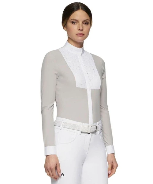 Cavalleria Toscana Crochet Bib Long Sleeve Shirt 7 Cavalleria Toscana Crochet Bib Long Sleeve Shirt - Image 5