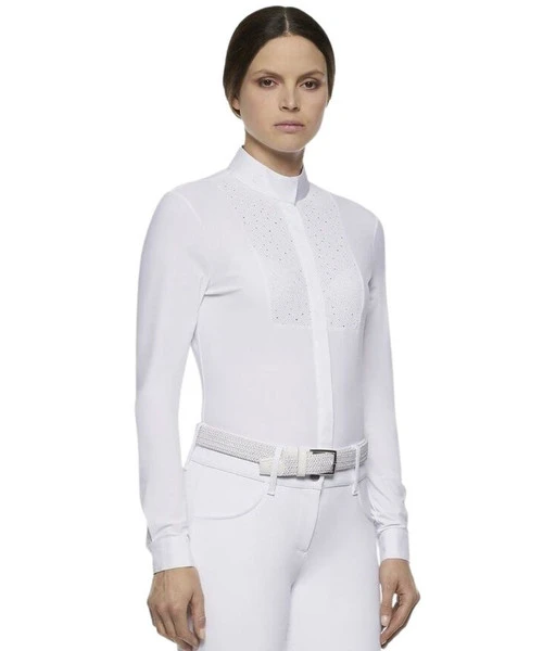 Cavalleria Toscana Crochet Bib Long Sleeve Shirt 4 Cavalleria Toscana Crochet Bib Long Sleeve Shirt - Image 2