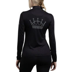 Kastel Denmark Crystal Crown Sun Shirt -Marys Tack and Feed Store crystal crown LS black back LSCCB kastel 63163.1642032221