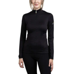Kastel Denmark Crystal Crown Sun Shirt -Marys Tack and Feed Store crystal crown LS black front LSCCB kastel 97138.1642032206