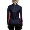 Kastel Denmark Crystal Crown Sun Shirt 1 Kastel Denmark Crystal Crown Sun Shirt -Marys Tack and Feed Store crystal crown LS navy red back LSCRNR kastel 99014.1642033403