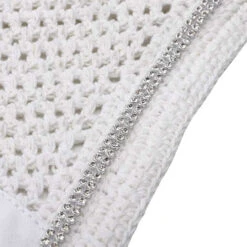 Kavalkade Crystal Fly Bonnet 21 Kavalkade Crystal Fly Bonnet -Marys Tack and Feed Store crystal fly bonnet white detail 36103 WHITE kavalkade 72432.1621107296