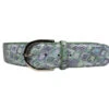 Tailored Sportsman Print Leather Belts -Marys Tack and Feed Store dilly dali belt navy green TS 85861.1721085668