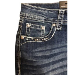 Grace In LA Easy Fit Horseshoe Pocket Jeans
