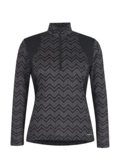 Kerrits Easy Stride Ice Fil Shirt Long Sleeve -Marys Tack and Feed Store easy stride ice fil print ls black front 40679 kerrits 47761.1663717392