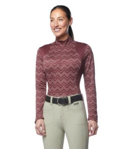 Kerrits Easy Stride Ice Fil Shirt Long Sleeve -Marys Tack and Feed Store easy stride ice fil print ls mahogany front rider 40679 kerrits 29713.1663717624