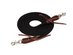 Weaver Leather Weaver EcoLuxe Round Trail Rein -Marys Tack and Feed Store ecoluxe round trail rein black 353260810 weaver 27422.1673322920