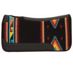 Weaver Leather Pony Weaver Economy Saddle Pad -Marys Tack and Feed Store econo pony pattern pad blk org bl 35 1676 90 weaver 29635.1679507195