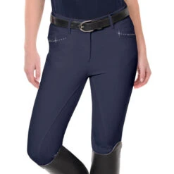 Ovation Elegance Sparkle Full Seat Breeches -Marys Tack and Feed Store elegance FS breech navy 471194 ovation 65484.1626210185