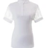 Ovation Elegance Lace Short Sleeve Show Shirt -Marys Tack and Feed Store elegance lace ss white 471198 ovation 77471.1626029097