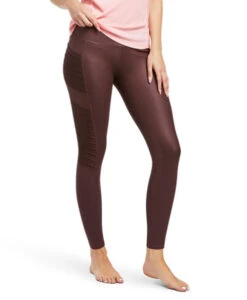 Ariat EOS Moto Tights Knee Patch -Marys Tack and Feed Store eos moto knee grip mahogany front 10039873 ariat 65349.1651613854