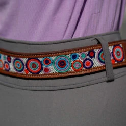 Equinavia Estelle Hand-Beaded Belt 13 Equinavia Estelle Hand-Beaded Belt -Marys Tack and Feed Store estelle hand beaded chestnut detail back E31001 CBR CIR equinavia 49697.1745946211