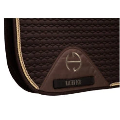 Halter Ego European Cotton Dressage Pad -Marys Tack and Feed Store euro cotton dressage pad chocolate detail halter ego 22750.1740703793