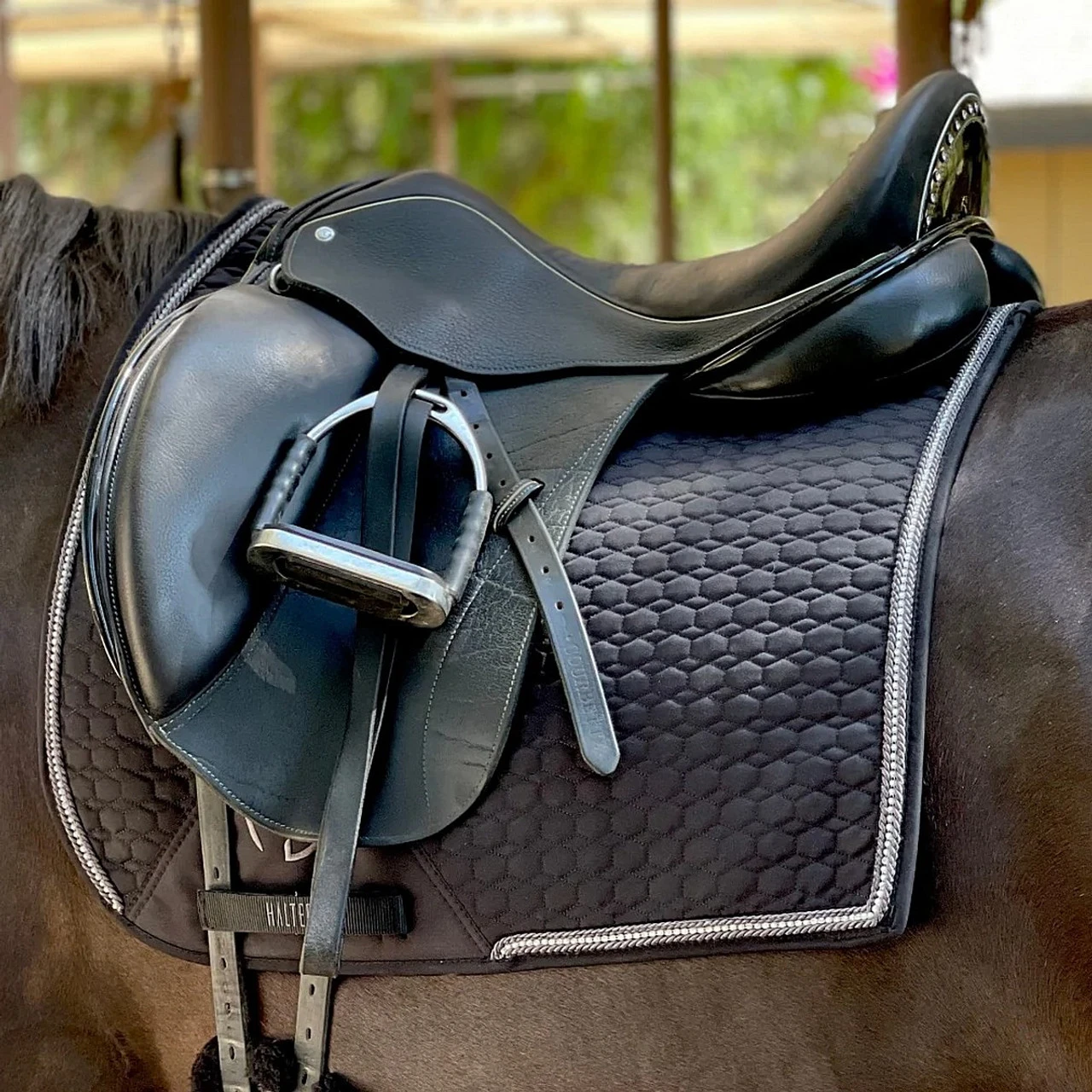 Halter Ego Crystal European Cotton Dressage Pad 9 Halter Ego Crystal European Cotton Dressage Pad - Image 7