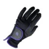 Kunkle Equestrian Everyday Gloves -Marys Tack and Feed Store everyday glove black purple top kunkle 45075.1716430225