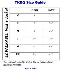 TKEQ EZ Packable Down Jacket 9 TKEQ EZ Packable Down Jacket -Marys Tack and Feed Store ez packable vest size guide tkeq 21368.1663101937