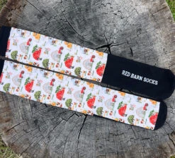Red Barn Western Boot Socks -Marys Tack and Feed Store farm life socks top bottom FARM LIFE red barn socks 74656.1727304385