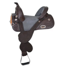 Circle Y Fischer Texas Treeless Barrel Saddle 1307 -Marys Tack and Feed Store fischer texas barrel saddle choco grey 1307 circle y 08180.1689114296