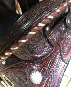 Circle Y Fischer Daisy Treeless Barrel Saddle 1308 6 Circle Y Fischer Daisy Treeless Barrel Saddle 1308 -Marys Tack and Feed Store fischer treeless daisy barrel saddle walnut cantle circle y 59304.1687556662