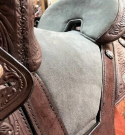 Circle Y Fischer Texas Treeless Barrel Saddle 1307 -Marys Tack and Feed Store fischer treeless texas barrel saddle chocolate grey seat 1307 circle y 31736.1689205127