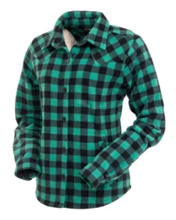 Outback Ladies Big Shirt -Marys Tack and Feed Store fleece big shirt turquoise angle outback 46866.1664565514