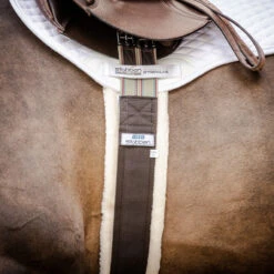 Stübben Removable Fleece Girth -Marys Tack and Feed Store fleece girth brown horse 10850BR stubben 02072.1715989591