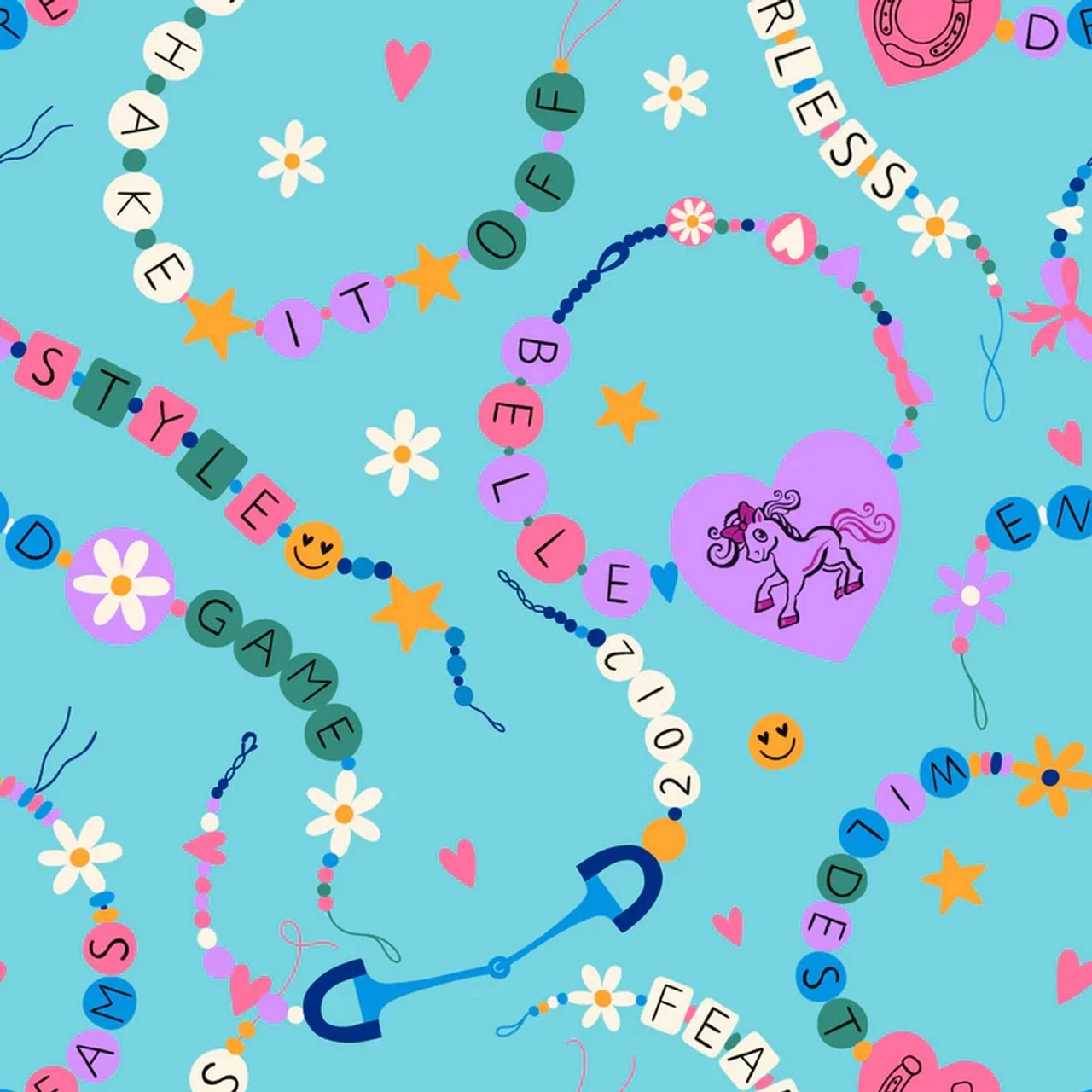 Belle & Bow Friendship Pony Saddle Pad 5 Belle & Bow Friendship Pony Saddle Pad - Image 3