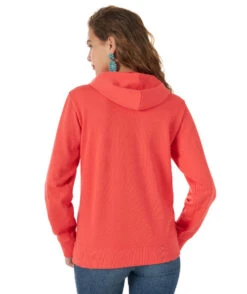 Wrangler Geo Hoodie -Marys Tack and Feed Store geo hoodie dark pink back 112317323 wrangler 30828.1656709561