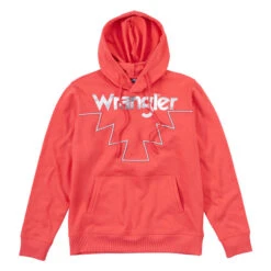 Wrangler Geo Hoodie -Marys Tack and Feed Store geo hoodie dark pink hero 112317323 wrangler 32676.1656709555