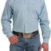 Men's Cinch Light Blue Geo Print Shirt -Marys Tack and Feed Store geo print ls turq lt blue front MTW1105567 cinch 50208.1683163145