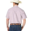 Wrangler George Strait Short Sleeve Shirt -Marys Tack and Feed Store george strait ss shirt mini plaid fuchsia back MGSP855 wrangler 72200.1615762124