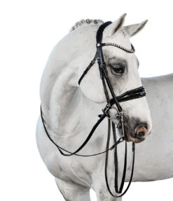 Lara Tweedie Glam Double Bridle -Marys Tack and Feed Store glam double blk.patent right2 lara tweedie 52469.1712844851