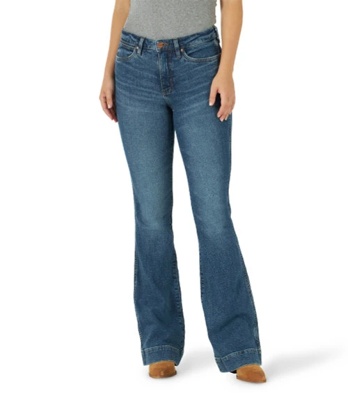 Wrangler Retro Green High Rise Trouser Jean 3 Wrangler Retro Green High Rise Trouser Jean