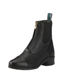 Ariat Heritage IV Waterproof Zip Insulated Boot -Marys Tack and Feed Store heritage iv zip h20 insulated black front 10029562 ariat 20903.1641757801