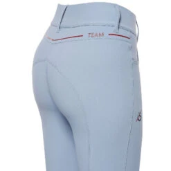 Cavalleria Toscana Team Red Stripe High Waist Breeches -Marys Tack and Feed Store high waist red stripe light blue seat PAD162 JE010 7C00 CT 11149.1640812769
