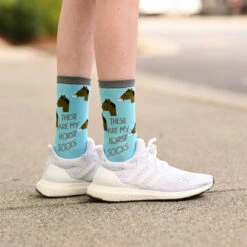 Dreamers & Schemers Crew Socks Spring 25 -Marys Tack and Feed Store horse crew stocks blue grey hero HORSE CREW SOCKS dreamers 19731.1743277155