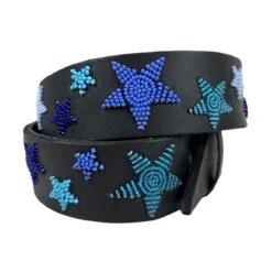 Kenyan Collection Beaded Belts 17 Kenyan Collection Beaded Belts -Marys Tack and Feed Store indigo stars beaded belt black coil kenyan 39914.1732657966